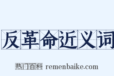 反革命近义词是什么意思的图片